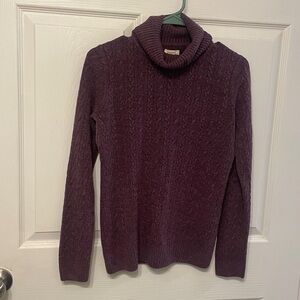 Bass Purple Turtle Neck Sweater-S